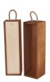 Opakowanie do wina wym. 33 x 8,4 x 8,4 producent Vintore opakowania do wina rude z zasuwką w kolorze drewna